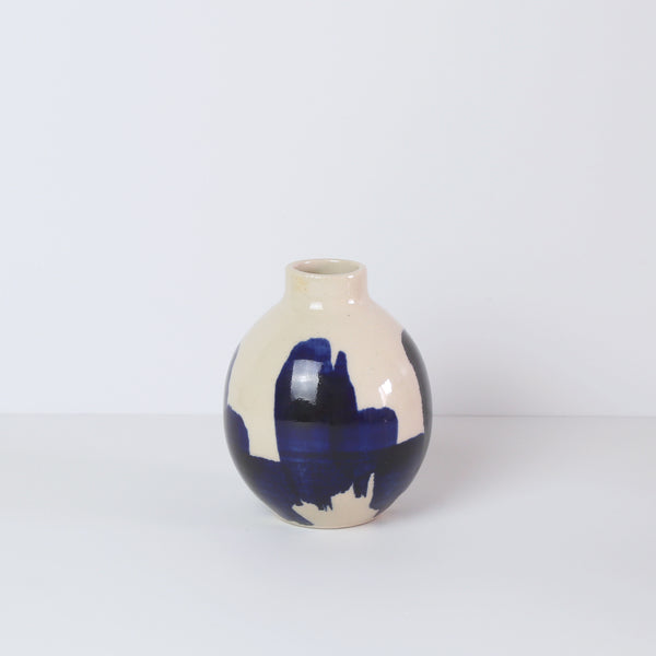 Candleholder, Blue Vertigo