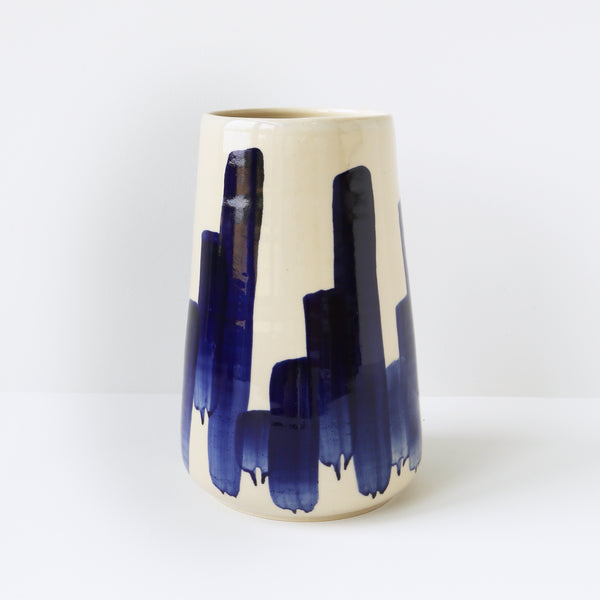 Medium Vase, Blue Vertigo