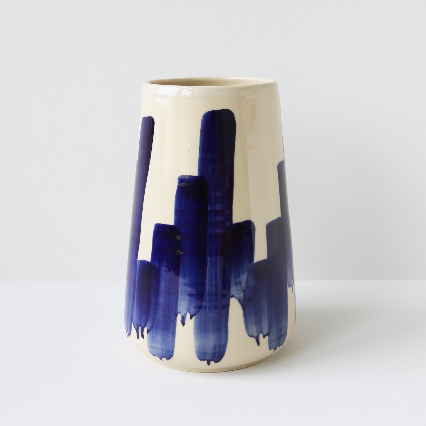 Medium Vase, Blue Vertigo